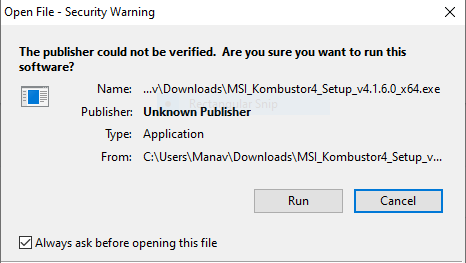 msi kombustor download latest version