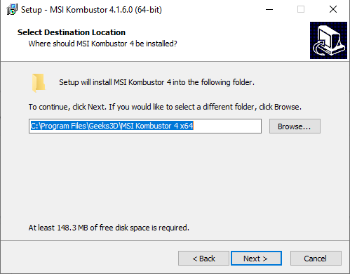 instal the new version for mac MSI Kombustor 4.1.27